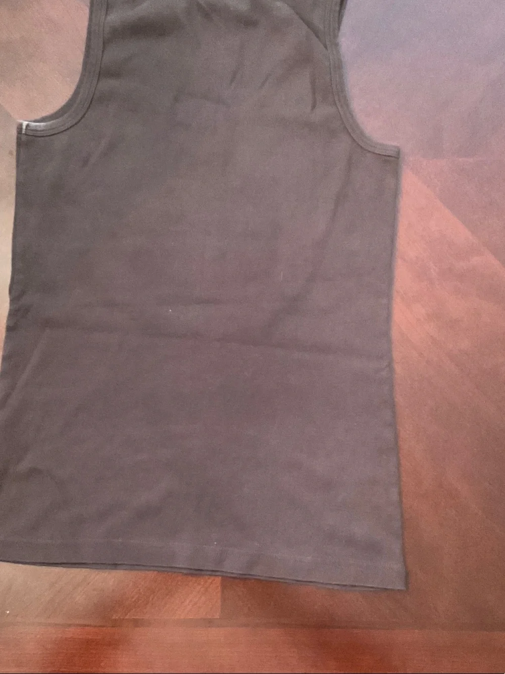 Tory Burch Brown Tank with Turquoise Logo Patch
